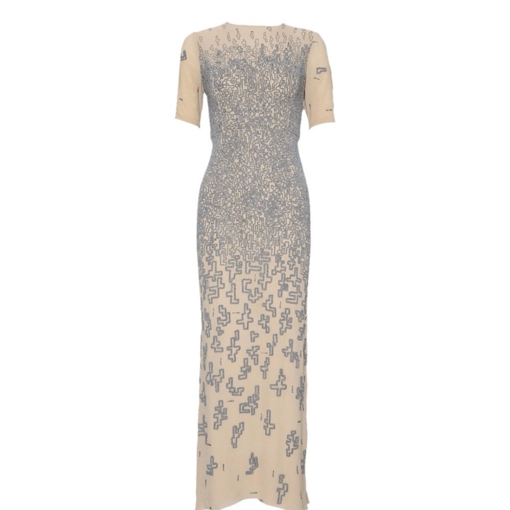 Oscar de la Renta Spring 2010 Runway "Pixelated" Beaded Gown